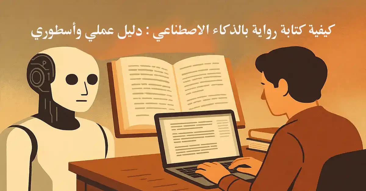 كيفية كتابة رواية بالذكاء الاصطناعي : دليل عملي وأسطوري 2 كيفية كتابة رواية بالذكاء الاصطناعي : دليل عملي وأسطوري